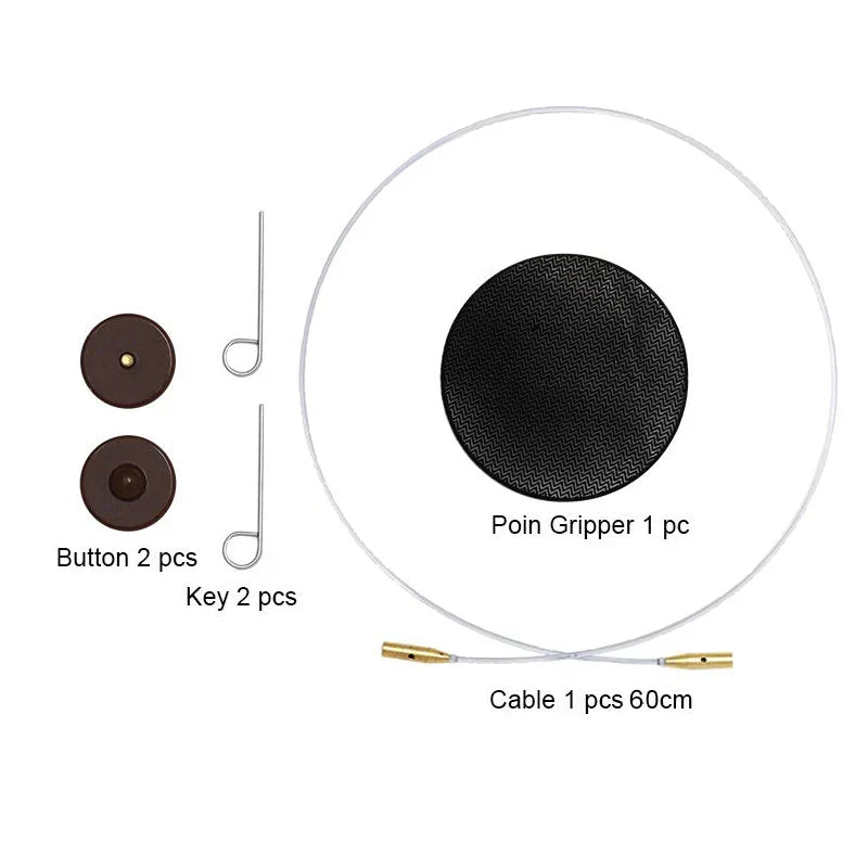 (Pack of 1) LMDZ High Quality Cable or Sandalwood Circular Knitting Needles Sweater Weaving Tools Wool Cotton Yarn DIY Knit Accessories