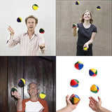 (Pack of 3) Net Set Suit Professional Juggling Ball Acrobatics Toss Ball Educational Toy Children Fun Sports Pu Soft Juggling Ball Toys