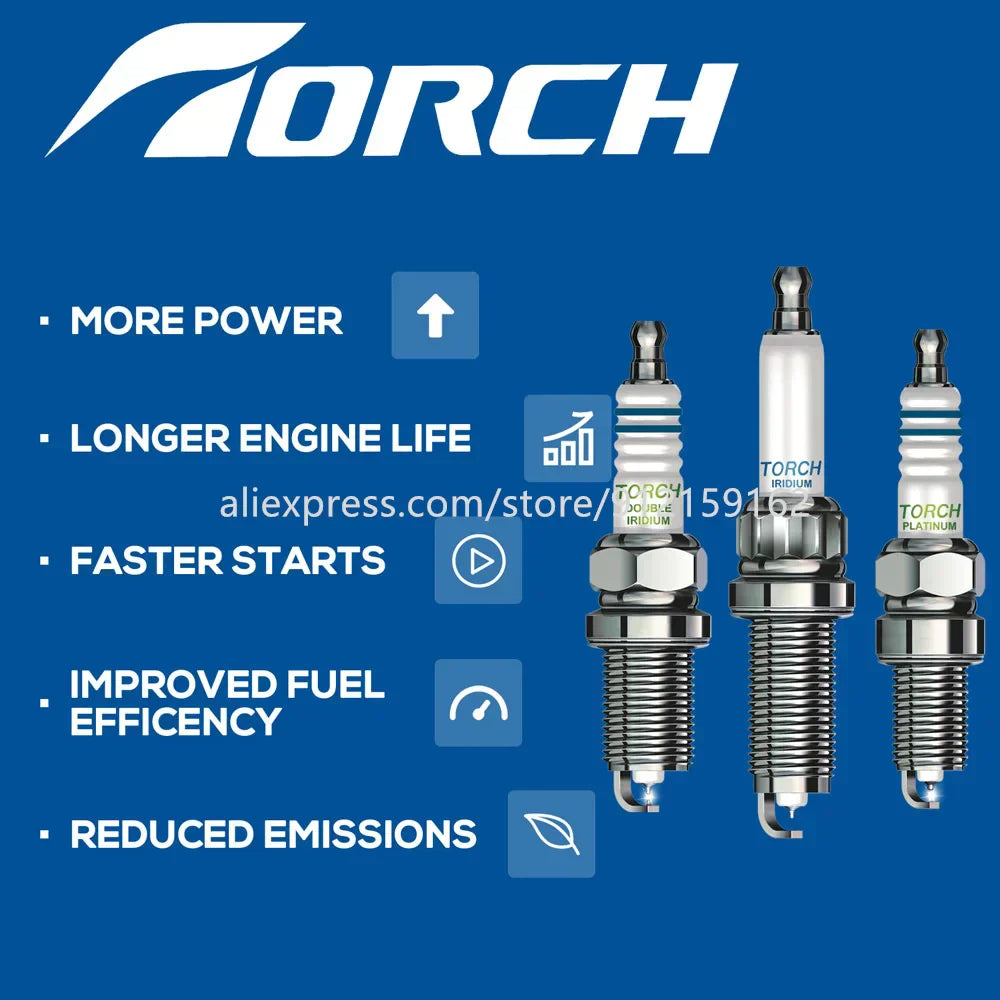 (Pack of 2) /lot Ignition System China Original High Performance Car Candles Iridium Power Spark Plugs TORCH LD6RIU-11 with U-groove