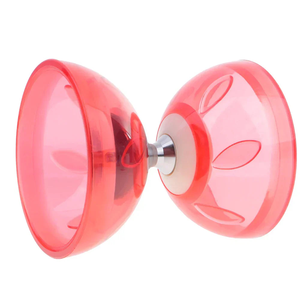 Triple Diabolo Bearings with Sticks Rope Set Rubber Toys