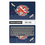 (Pack of 2) Universal Sea Wave Laptop Cover Sticker Skins Notebook Stickers Decal 12"/13"/14"/15"/17"for Macbook /Lenovo/Asus/Hp/Acer