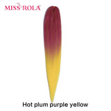 Miss Rola Synthetic 28Inch 100G 2023 New Hair Extension Yaki Straight Jumbo Braiding Hair Pre-Stretched Braid Kanekalon Hair