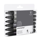 WINSOR&NEWTON 6/12 Colors ProMarkers Alcohol base ink Twin tips Professional Art Marker Pen Drawing Supplies