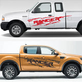 (Pack of 2) Off Road Car Styling Door Side PVC Stickers For Ford Ranger Raptor Pickup Auto Vinyl Body Decor Decals Tuning Accessories