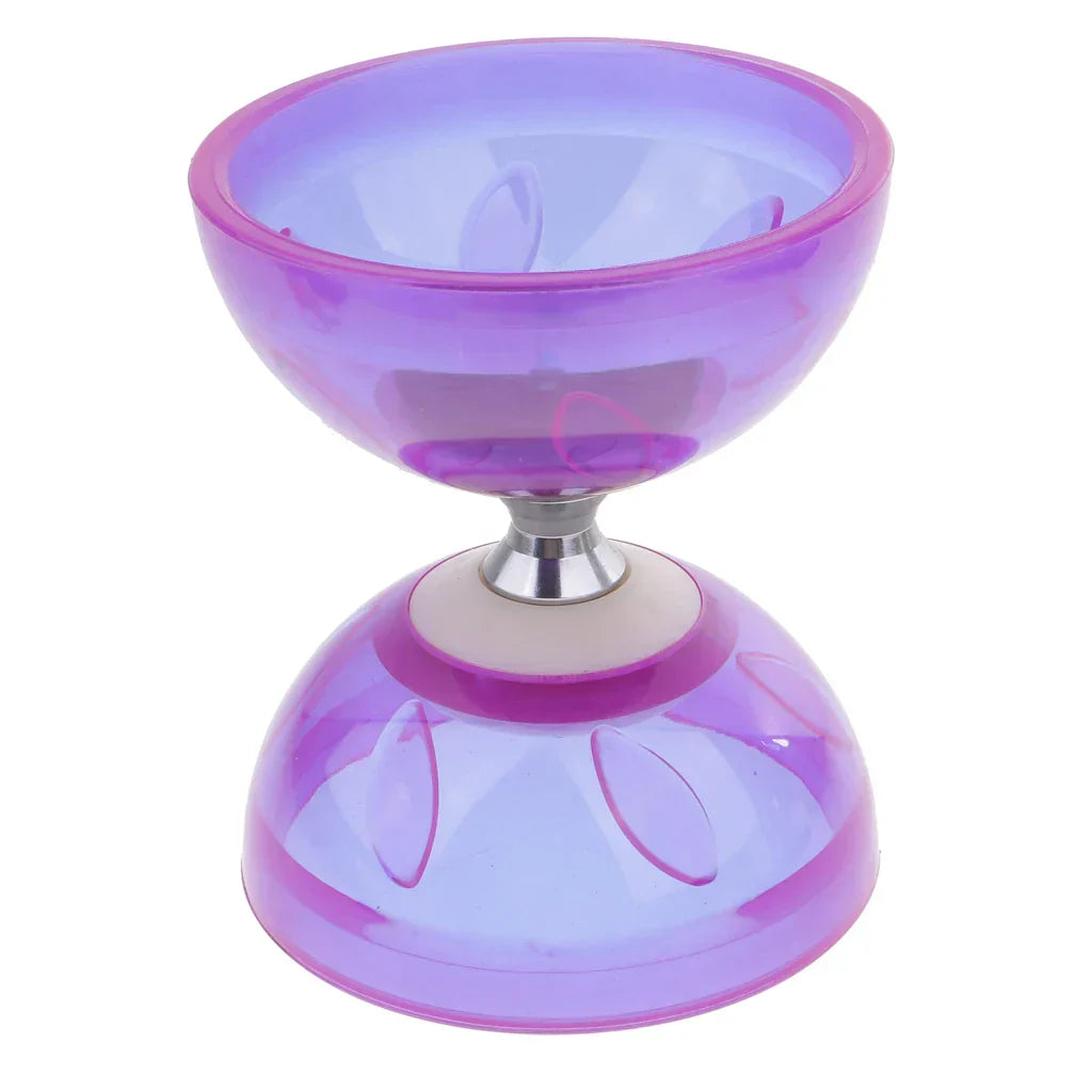 Triple Diabolo Bearings with Sticks Rope Set Rubber Toys