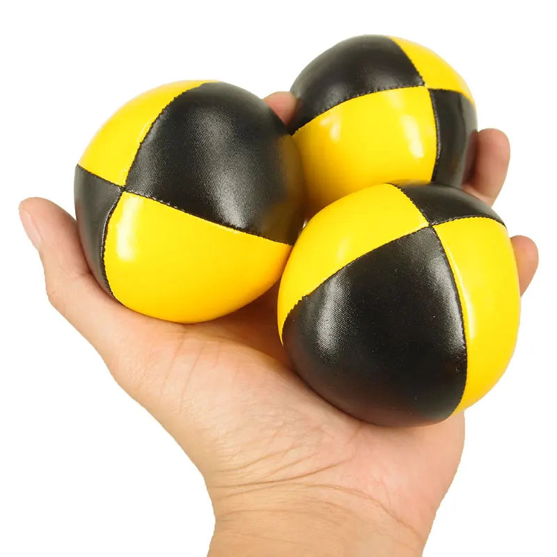 (Pack of 3) Net Set Suit Professional Juggling Ball Acrobatics Toss Ball Educational Toy Children Fun Sports Pu Soft Juggling Ball Toys