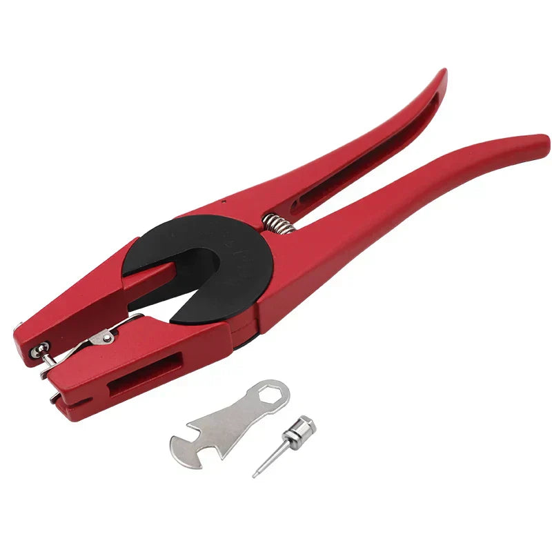 (Pack of 1) Ear Tag Clamp & Cutter Pliers Tag Applicators Farm Animal Metal Ear Thorn Tongs Swine Cow Sheep Rabbit Identification Tool
