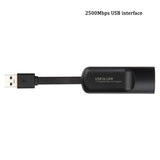 2500Mbps Ethernet Adapter 2.5 Gigabit USB Type C to RJ45 Lan Wired Ethernet Gigabit Adapter Network Card for MacBook iPad Pro