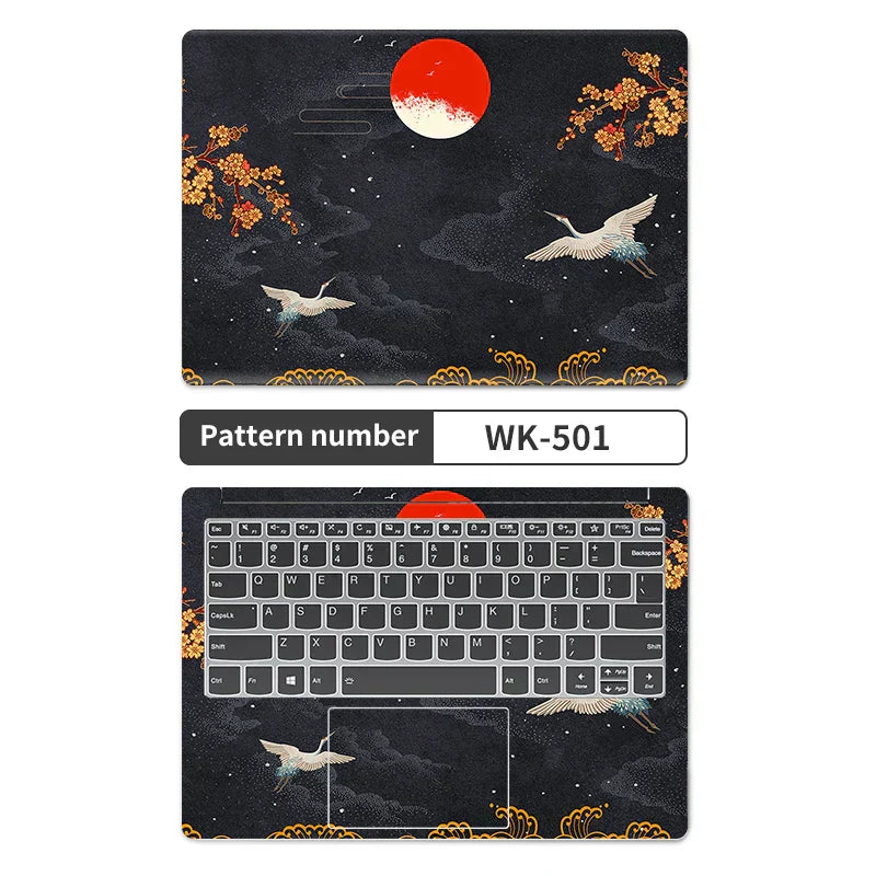 (Pack of 2) Universal Sea Wave Laptop Cover Sticker Skins Notebook Stickers Decal 12"/13"/14"/15"/17"for Macbook /Lenovo/Asus/Hp/Acer