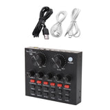 V8 USB 5.0 Audio Sound Card USB External Headset Microphone Webcast Live Broadcast Sound Card V8 sound card звуковой кабель