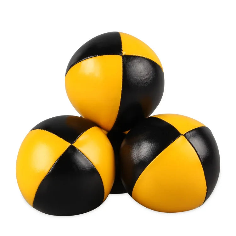 (Pack of 3) Net Set Suit Professional Juggling Ball Acrobatics Toss Ball Educational Toy Children Fun Sports Pu Soft Juggling Ball Toys