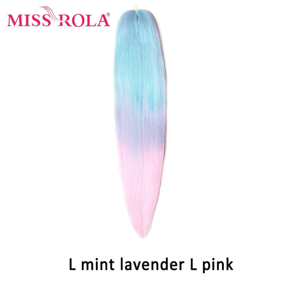 Miss Rola Synthetic 28Inch 100G 2023 New Hair Extension Yaki Straight Jumbo Braiding Hair Pre-Stretched Braid Kanekalon Hair