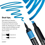 WINSOR&NEWTON 6/12 Colors ProMarkers Alcohol base ink Twin tips Professional Art Marker Pen Drawing Supplies