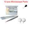 (Pack of 10) / Microscope Parts Tweezers Cover Glass Slides Paper Cloth Lamp Microscope Accessories For Making Specimen