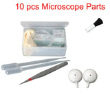 (Pack of 10) / Microscope Parts Tweezers Cover Glass Slides Paper Cloth Lamp Microscope Accessories For Making Specimen