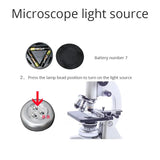 Microscope Accessories Set Specimen Making Biological Experiment Dropper Tweezers Lamp Test Tube Cover Slides Microscope Parts
