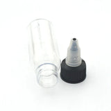 (Pack of 30) 30ml 60ml 100ml 120ml 150ml Plastic Empty Ink Vial Twist Top Black Cap Transparent Clear Bottle Tattooing Accessories