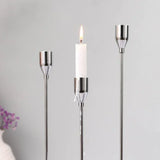 IMUWEN Metal Candle Holders Luxury Candlestick Fashion Wedding Candle Stand Exquisite Candlestick Candelabra Table Home Decor