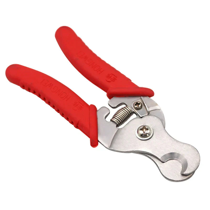 (Pack of 1) Ear Tag Clamp & Cutter Pliers Tag Applicators Farm Animal Metal Ear Thorn Tongs Swine Cow Sheep Rabbit Identification Tool