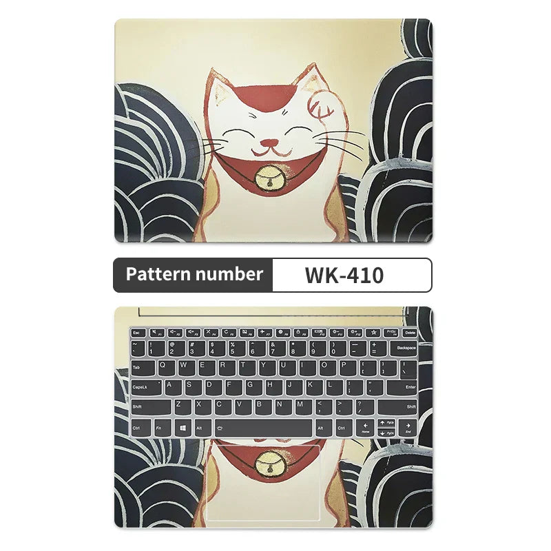(Pack of 2) Universal Sea Wave Laptop Cover Sticker Skins Notebook Stickers Decal 12"/13"/14"/15"/17"for Macbook /Lenovo/Asus/Hp/Acer