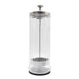 Hairdressing Sterilization Bottle Glass Scissors Comb Stainless Steel Cover Haircut Disinfecting Jar Salon Sterilizing Tool