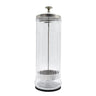 Hairdressing Sterilization Bottle Glass Scissors Comb Stainless Steel Cover Haircut Disinfecting Jar Salon Sterilizing Tool