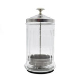 Hairdressing Sterilization Bottle Glass Scissors Comb Stainless Steel Cover Haircut Disinfecting Jar Salon Sterilizing Tool