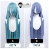 100Cm Long Staight Cosplay Wig HSIU Heat Resistant Synthetic Hair Anime Party wigs 42 color Colourful brand wig cap