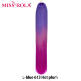 Miss Rola Synthetic 28Inch 100G 2023 New Hair Extension Yaki Straight Jumbo Braiding Hair Pre-Stretched Braid Kanekalon Hair