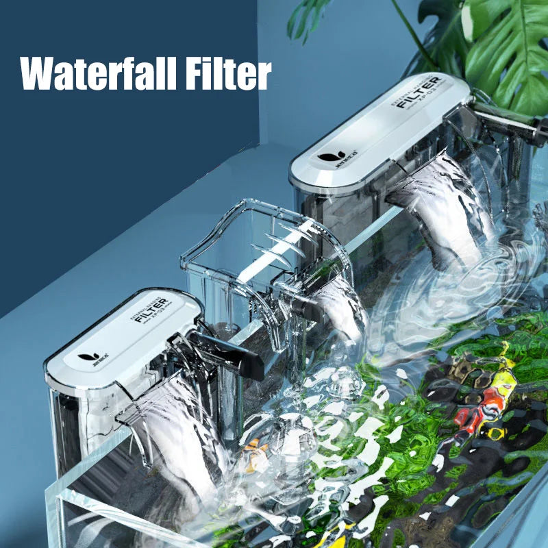 220V Upgrade Aquarium External Waterfall Filter Cleaner Silent Suspension Oxygen Pump Fish Tank Equipment Aquarium Accessories