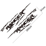 (Pack of 2) Off Road Car Styling Door Side PVC Stickers For Ford Ranger Raptor Pickup Auto Vinyl Body Decor Decals Tuning Accessories