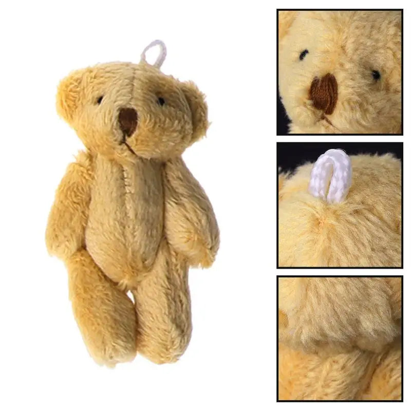 (Pack of 15) /10/ Kawaii Small Bears Plush Soft Toys Pearl Velvet Dolls Gifts Mini Teddy Bear for Key Ring Girl Gift Women Favorite