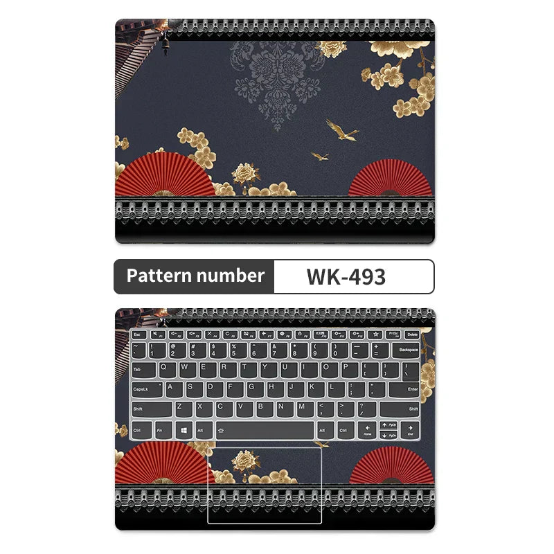 (Pack of 2) Universal Sea Wave Laptop Cover Sticker Skins Notebook Stickers Decal 12"/13"/14"/15"/17"for Macbook /Lenovo/Asus/Hp/Acer