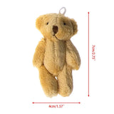(Pack of 15) /10/ Kawaii Small Bears Plush Soft Toys Pearl Velvet Dolls Gifts Mini Teddy Bear for Key Ring Girl Gift Women Favorite