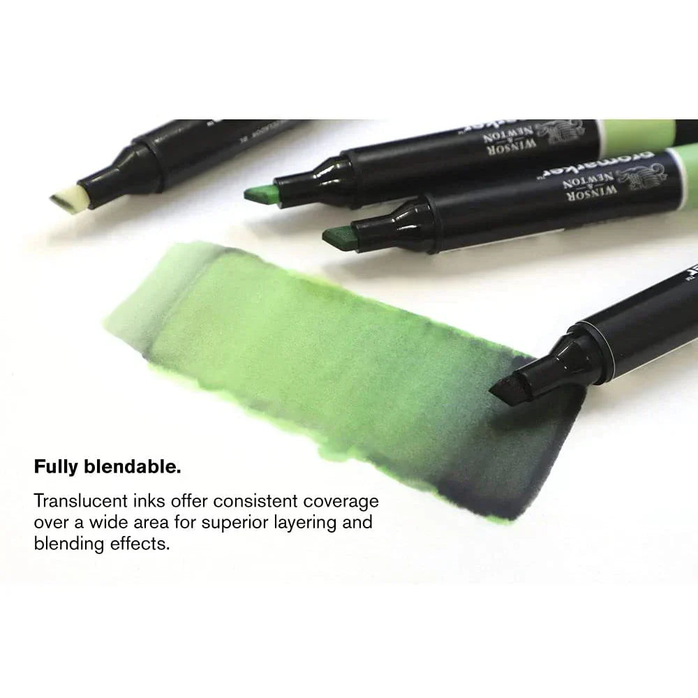 WINSOR&NEWTON 6/12 Colors ProMarkers Alcohol base ink Twin tips Professional Art Marker Pen Drawing Supplies