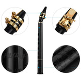 (Pack of 10) HiXing C Key Mini Pocket Saxophone Sax ABS Material Mini Sax & Mouthpieces Reeds Carrying Bag Woodwind Instrument Muslady