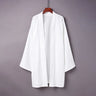 Japanese Yukata Kimono Haori Man Cardigan Harajuku Woman Long Cosplay Yukata Female Obi Black Streetwear White Beach Shirt