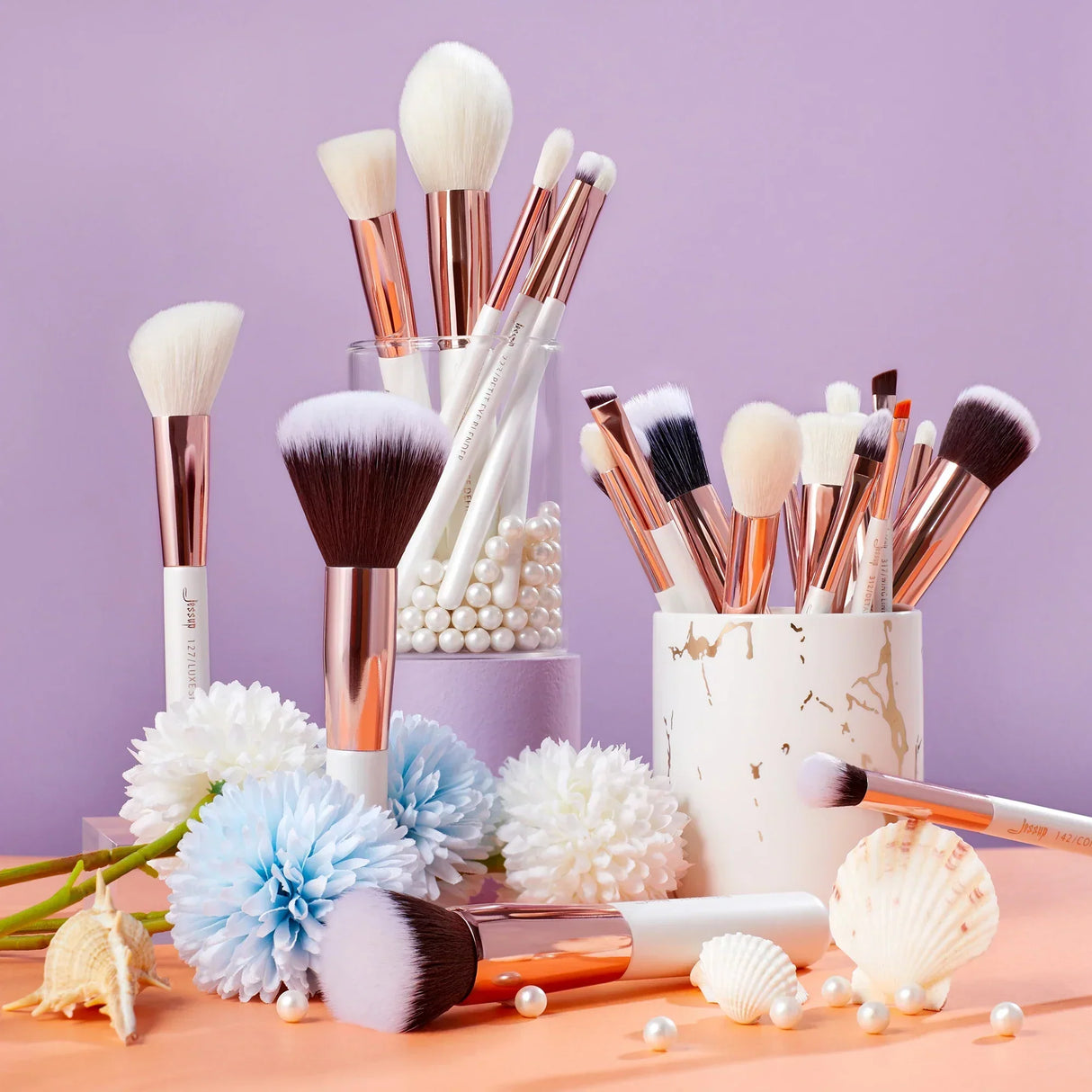 (Pack of 25) Jessup Professional Makeup Brushes Set, Makeup Brush Foundation Powder Eyeshadow Liner Highlighter Make Up Tools Kit T215