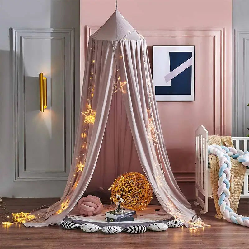 Kids Mosquito Net Baby Crib Curtain Hanging Tent Bed Decor Girl Princess Hanging Bed Canopy Living Corner Play Reading NookDecor