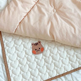 Korean Bear Bunny Embroidered Baby Diaper Changing Pad Washable Waterproof Children Mattress