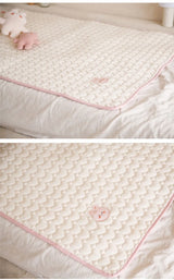 Korean Bear Bunny Embroidered Baby Diaper Changing Pad Washable Waterproof Children Mattress