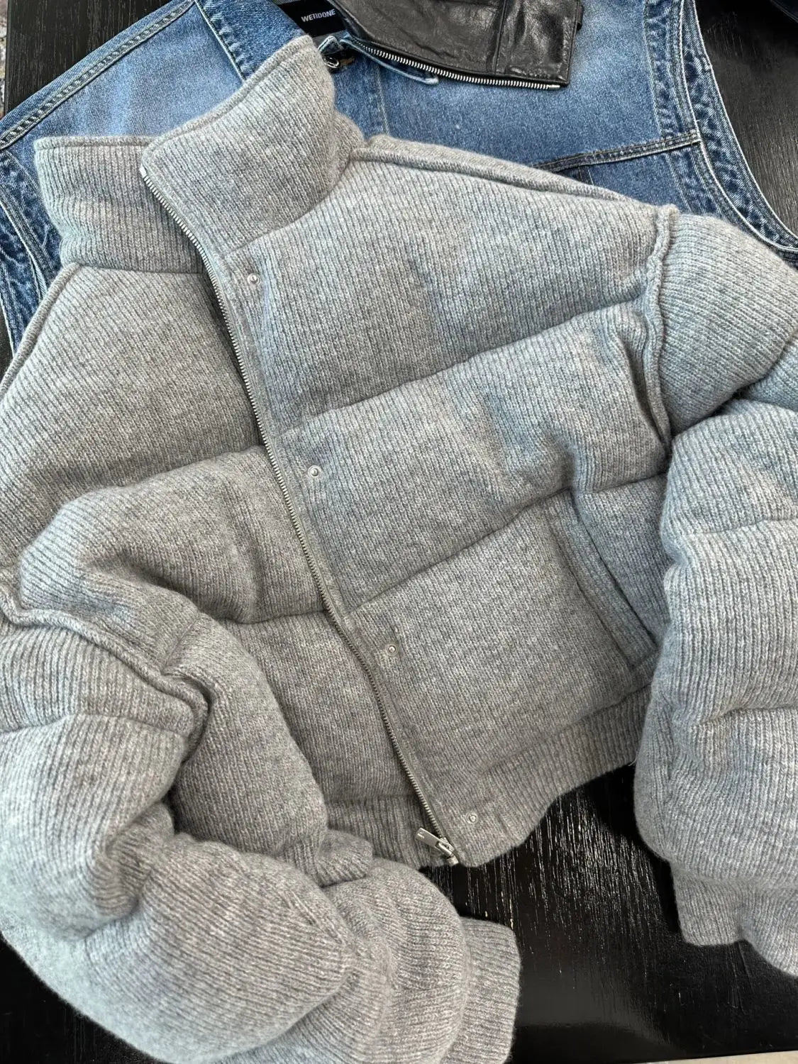 Korean Style High-end Short Gray Cotton Parkas Loose Warm Thickened Stand Collar Outwear 2023 New Winter Coat Women