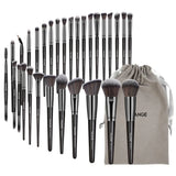 (Pack of 30) MAANGE Professional Makeup Brush Set Foundation Concealers Eye Shadows Powder Blush Blending Brushes Beauty Tools with Bag