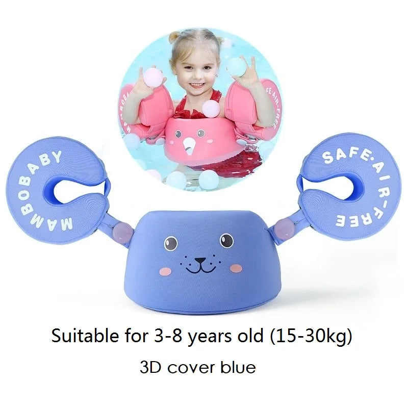 Mambobaby Baby Float Swimming Ring Aid Vest With Arm Wings Swimming Floats Swim Trainer Non-Inflatable Buoy For Beach Pool