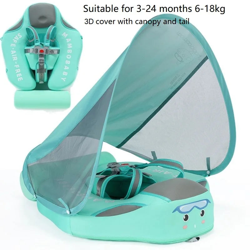 Mambobaby New Baby Float Swimming Rings Swim Floats Infant Floater Pool Accessories Toddler Toys Swim Trainer Non-Inflatable