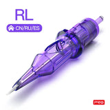 (Pack of 20) Mast Tattoo Cartridge Tattoo Needles RL Disposable Sterilized Safety Tattoo Needle For Cartridge Machines Grips /lot