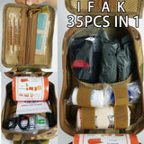Military IFAK Trauma Survival Kit First Aid Medical Pouch Emergency Survival Gear and Equipment with Molle Car Travel Hiking