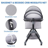Mosquito Net for Baby Bed Four Seasons Universal Newborn Baby Removable Portable Ventilate Foldable Encrypted Crib Protectors