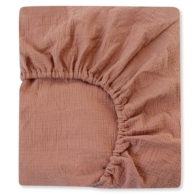 Muslin Baby Bed Sheet Crib Cotton Newborn Bedding Set for Baby Mattress Baby Bed Linen Cover Blanket Sabanas 70*130*22cm