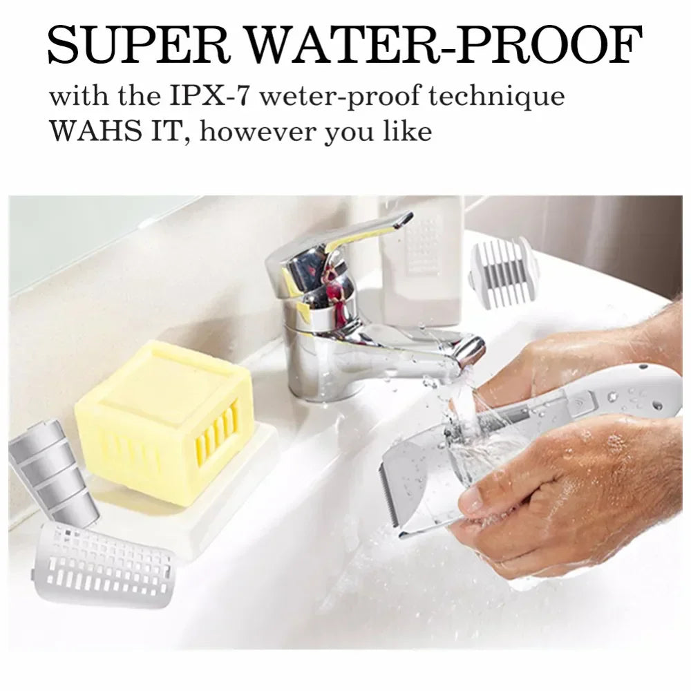 Mute Kids Hair Trimmer Automatic Gather Waterproof Baby Adult Hair Clipper Electric Hair Cutting Baby Care